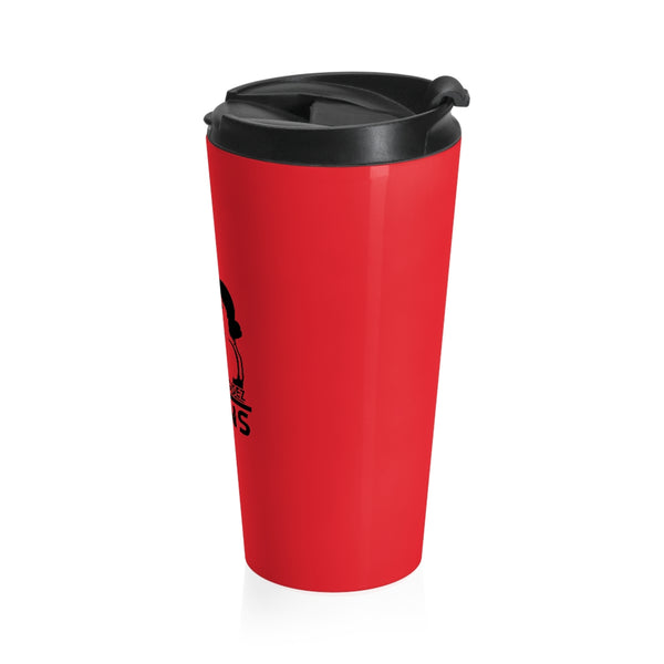 Red Stainless Steel Travel Mug