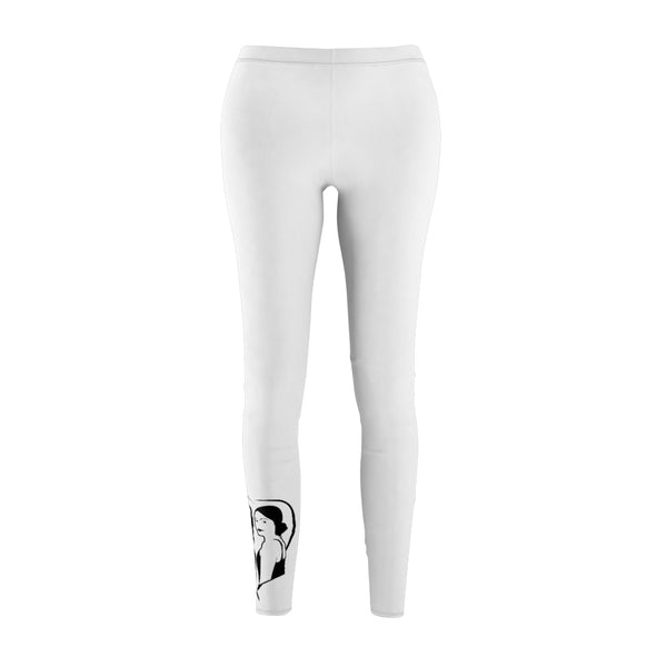 Women’s White Heart Leggings