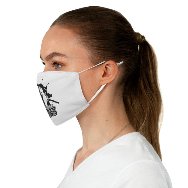 White Adjustable Face Mask