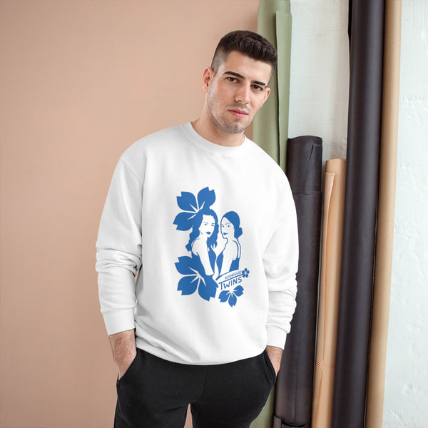 Blue flower Champion Sweatshirt