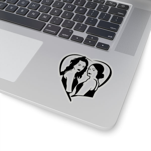 Transparent Heart Stickers