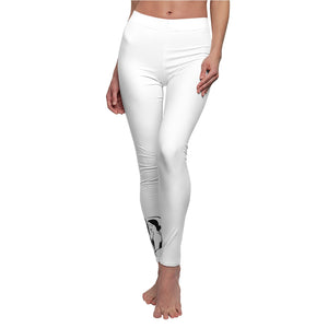 Women’s White Heart Leggings