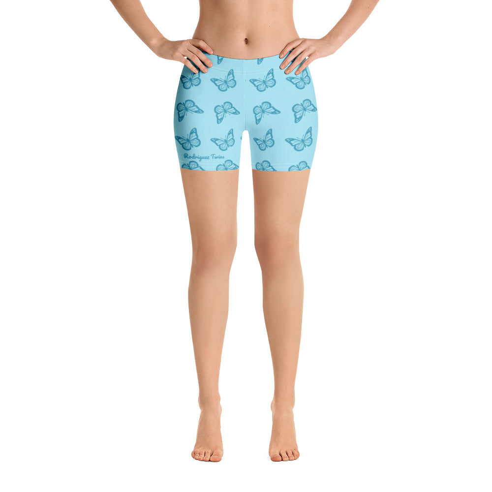 Blue Butterfly Shorts