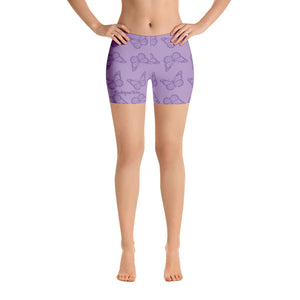 Purple butterfly Shorts