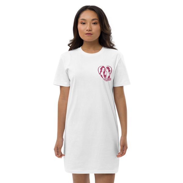 Pink Heart T-shirt dress